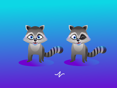 Raccoon mascot design ideas character design illustration mascot mascotlogo raccoon vector