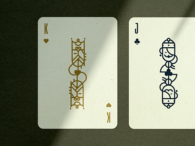 King & Jack cards design graphic design illustration playingcards vector