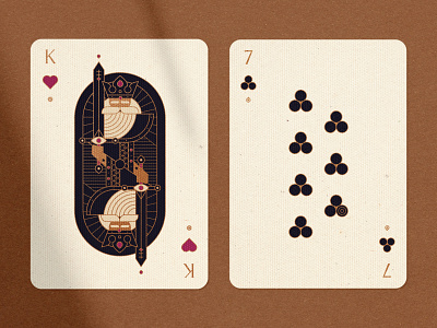 King of Hearts cards design graphic design illustration playingcards vector