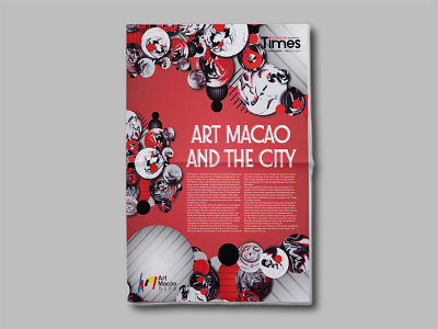 ART MACAO adobe adobe indesign art direction design editorial design editorial illustration graphic design ink macau media newspaper paint typogaphy