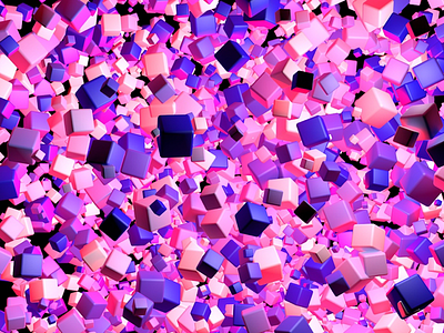 Just cubes blue cubes pink