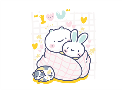 I love U cute cute art cute illustration digital art digital drawing doodle doodle art drawing illustration kawaii kawaii art kawaii illustration