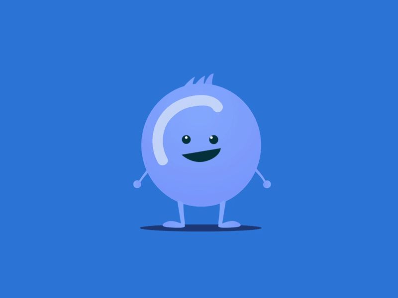 Pretty perky today, eh? animation character cute design fixcreatives gif illustration motion graphics