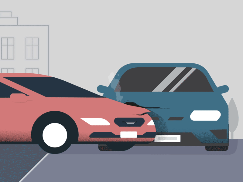 Accidents animation car accident fixcreatives gif illustration motion graphics
