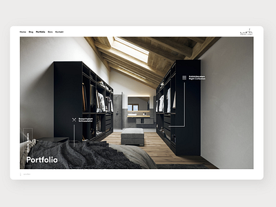 Interactive Image Header - Architecture Webdesign