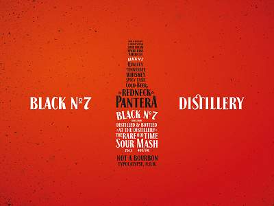 Black No.7 — Black Label black no.7 jack daniels typeface