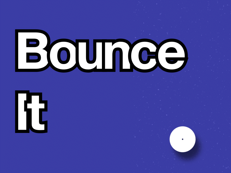 Bounce it animation graphic design motion graphics
