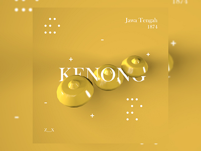 Kenong 36 days of type 36daysoftype 3d aesthetic branding central java cinema 4d color design gold icon illustration indonesia logo minimal music photoshop traditional typography