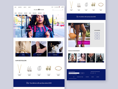 Fashion store website branding design shop typography ui ui design web web design website