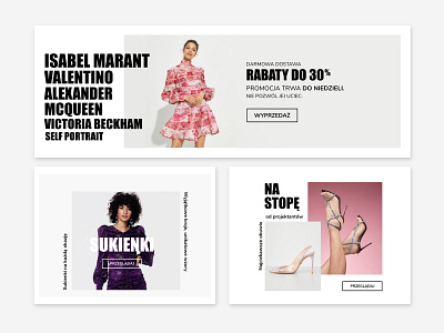 BANNERS FOR FASHION ONLINE STORE