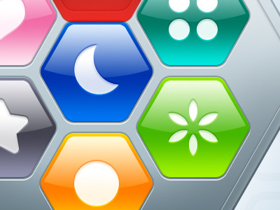 iPad Puzzle Game UI apple game glossy ipad iphone4 mac puzzle symbol6 symbols ui