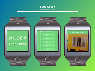 Better Check your Food food pitch samsung smartwatch ui ux