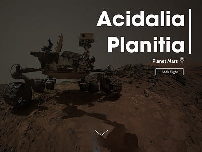 Daily UI #003 - Landing Page (above the fold) (above - 003 acidalia daily fold) landing mars page planitia the ui