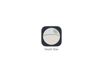 Daily UI #005 - App Icon 005 app daily dark death icon ios side star ui wars