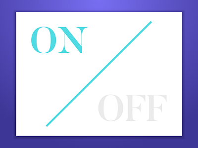 Daily UI #015 - On/Off Switch