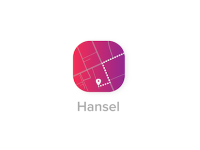 Hansel Location Based App app icon location map pointer route