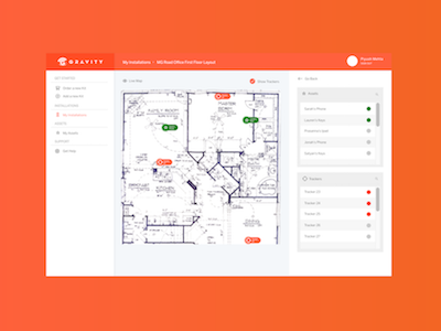 Gravity Floor Map construction floor gravity orange plan ui