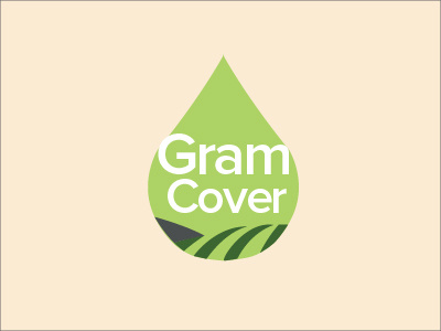 Gram Cover agriculture drop energy farmer green insurance logo village