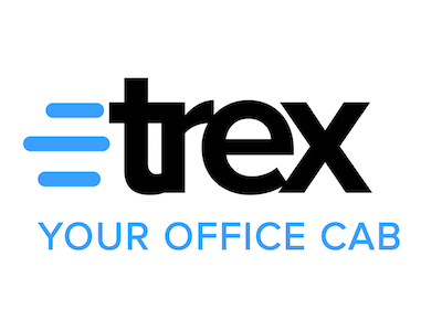 Trex Office Cab aggregator brand cab logo office simple taxi trex your
