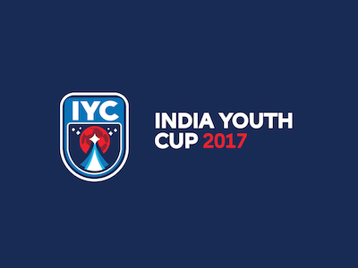 India Youth Cup brand branding cup design football icon illustration india logo soccer tournament typography youth