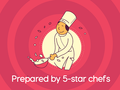 Chef Illustration 5star branding chefs cook delicious design dish eat food happy health illustration kids prepare vector