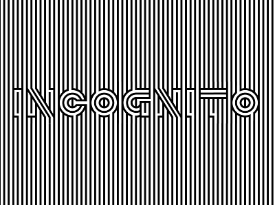 Incognito beautiful design blackwhite branding graphic design identity illusion incognito logo smart logo