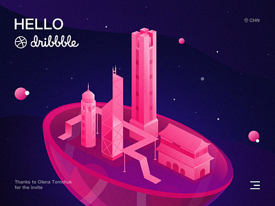 Hello Dribbble!)-Lovely city;) city debuts design drawing illustration montains ui ux