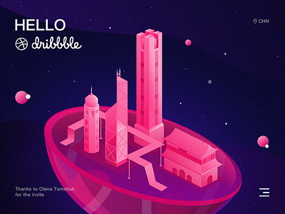 Hello Dribbble!)-Lovely city;)