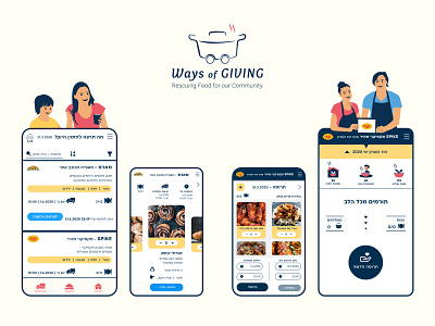 Ways of Giving - UX/UI project branding charity charity app charity logo design food graphic design icon illustration illustrator logo ui ux
