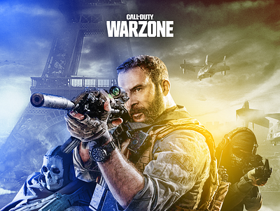 Warzone tournament poster branding cod cup design illustration logo photo photomanipulation photoshop poster poster design warzone