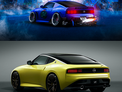 Nissan Fairlady 400Z - design design illustration livery photo photomanipulation photoshop poster racing ui vector