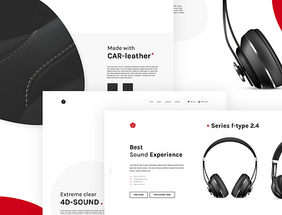 UI | Headphones store branding colours experience explore headphones minimalism minimalist store store design webdesign webshop
