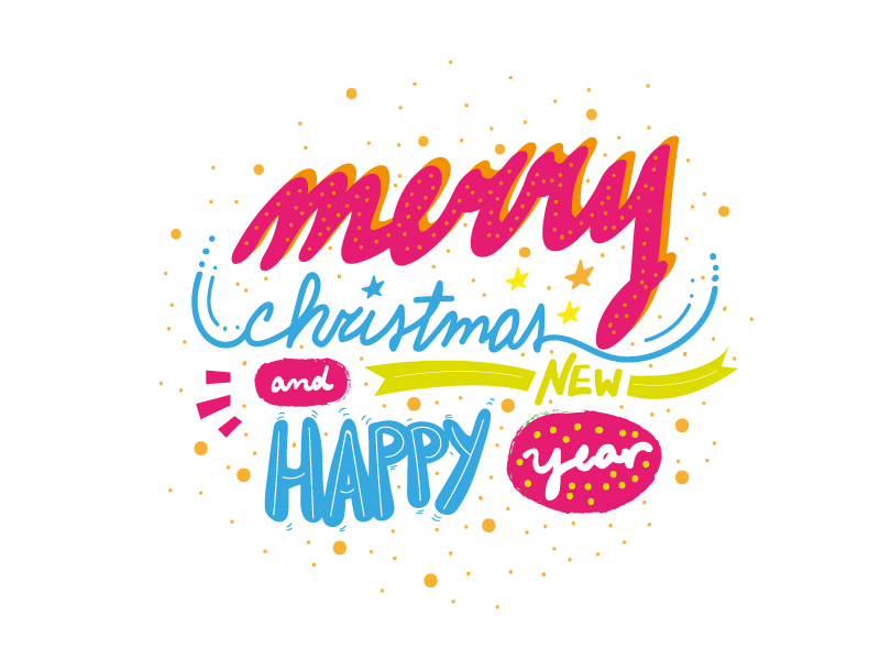 Merry Christmas & Happy New Year by Kat Orbeta on Dribbble