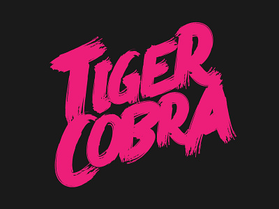 TigerCobra Logo metal band stickermule tiger cobra tigercobra vector