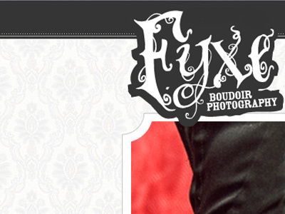 Fyxe Website boudoir photography dark grey fyxe red white