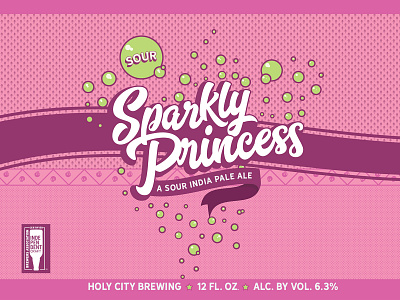 Sparkly Princess Beer Can Label adobe beer art beer can beer label illustration logo vector white