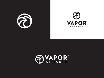 Vapor Apparel Branding branding illustration logo sun surf wave