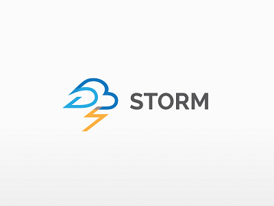 Apache Storm Logo branding cloud code dev flash identity illustration lightning logo rebrand software storm vector weather