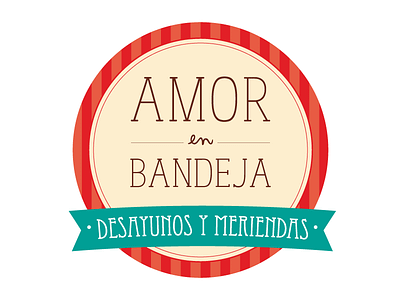 Amor en bandeja. branding diseñográfico