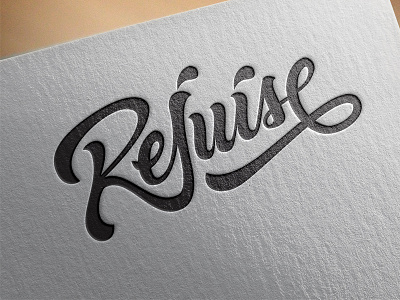 Rejuise branding custom type lettering logo design