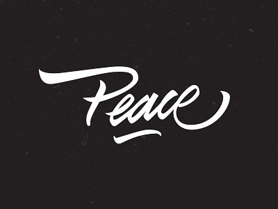 Peace! hand lettering just4fun peace typography