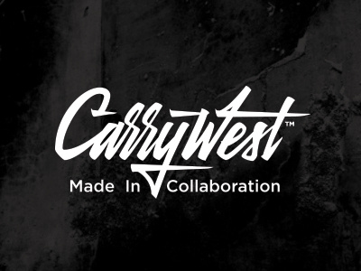 Carry west brush custom type hand lettering logo typography