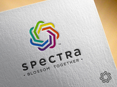 Spectra branding colors life style logo design mark spectrum