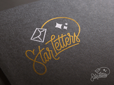 Star letters custom type hand lettering logo typography