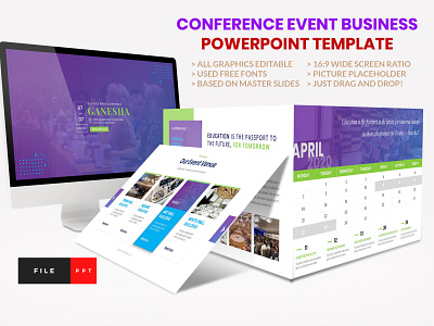 Conference - Event Business Seminar PowerPoint Layout Design