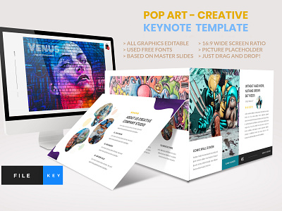 Pop Art - Creative Keynote Template