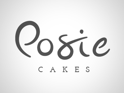 Posie bakery cakes custom type logo