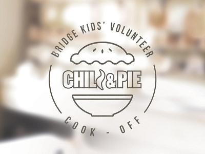 Chili & Pie Cook Off branding chili church food kitchen logo pie