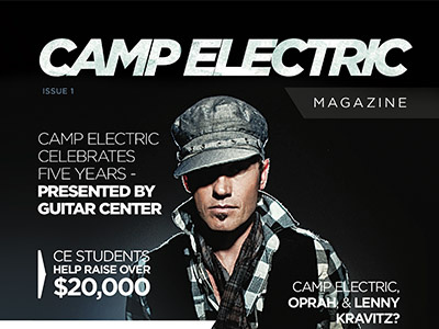Camp Electric Music Camp Magazine Cover cover editorial magazine