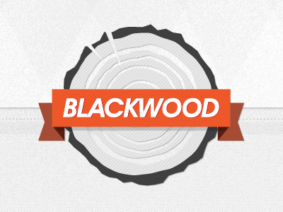 Blackwood header logo subtle texture website wood